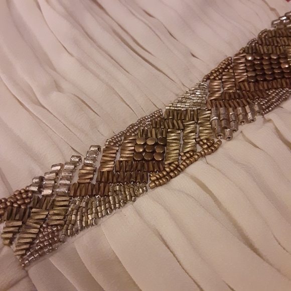 Shoshanna beaded front strapless ivory dress sz2 - Picture 11 of 12